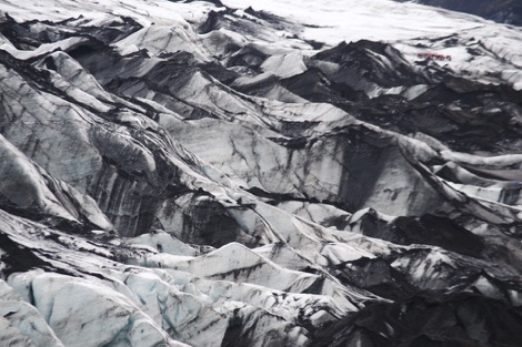 Solheimajokull Glacier close up